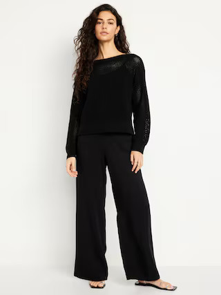 High-Waisted Playa Wide-Leg Pants | Old Navy (US)