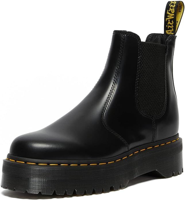 Dr. Martens mens 2976 Quad Polished Smooth Leather Boot | Amazon (US)