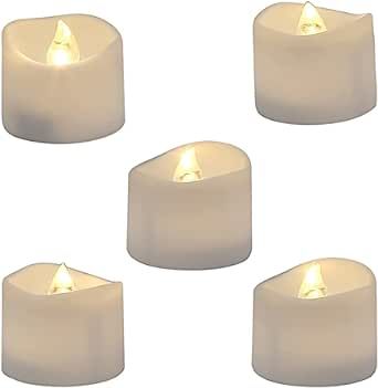 Homemory LED Tea Lights Candles Battery Operated, Lasts 3X Longer Flameless Votive Candles, Flick... | Amazon (US)
