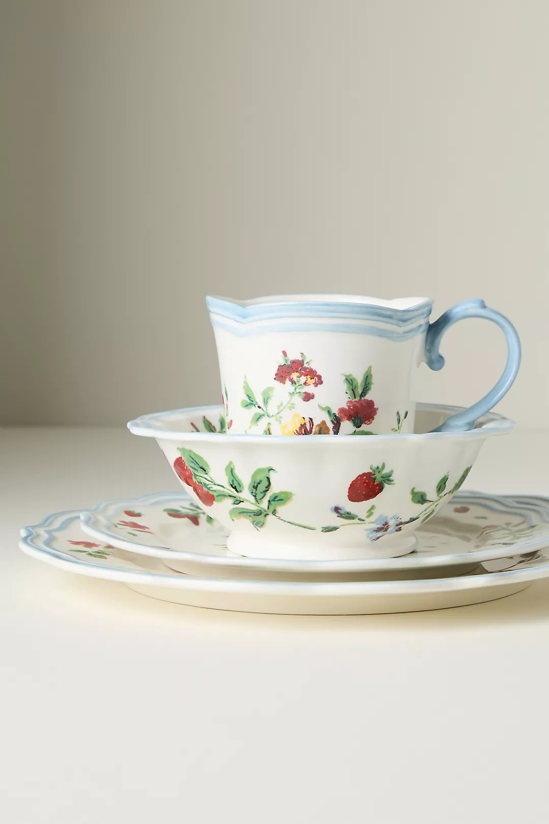 Camille Stoneware Dessert Plates, Set of 4 | Anthropologie (US)