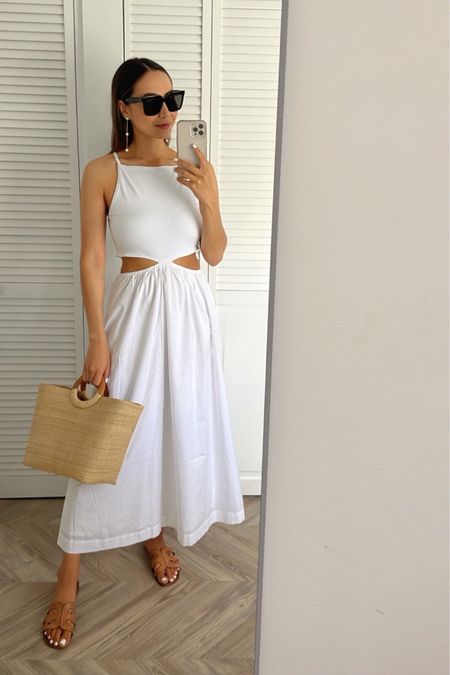 Beach vacation outfit 

White dress xs - from Abercrombie last year but linked similar white outfit styles

Miami / travel / spring

#LTKswim #LTKunder100 #LTKwedding