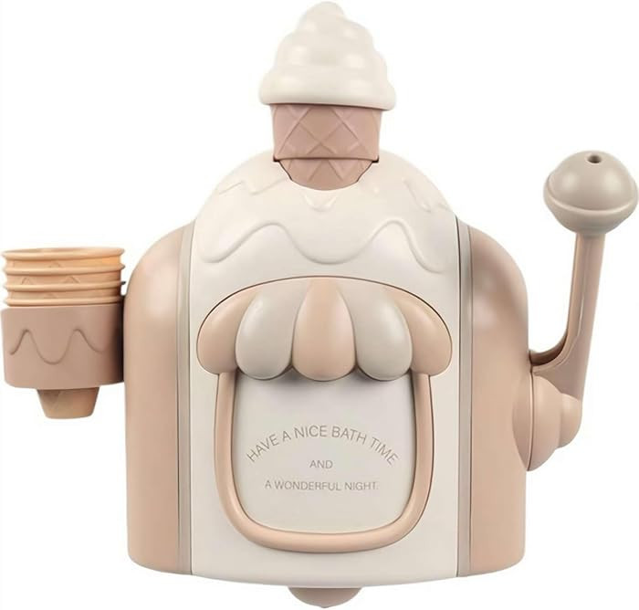 Bath Bubble Machine, Bubble Ice Cream Maker Bath Toy, Ice Cream Bathing Toy,Shower Toys for 3 4 5... | Amazon (US)