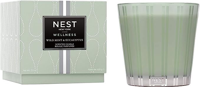 NEST Fragrances Wild Mint & Eucalyptus 3 Wick Candle | Amazon (US)