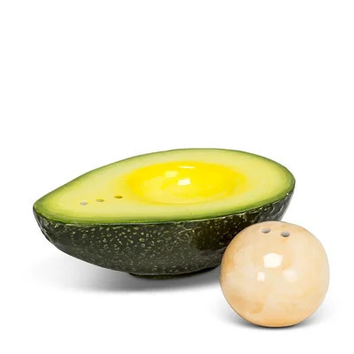 Mr. MJs Avocado and Pit Salt and Pepper Shaker Set | Wayfair North America