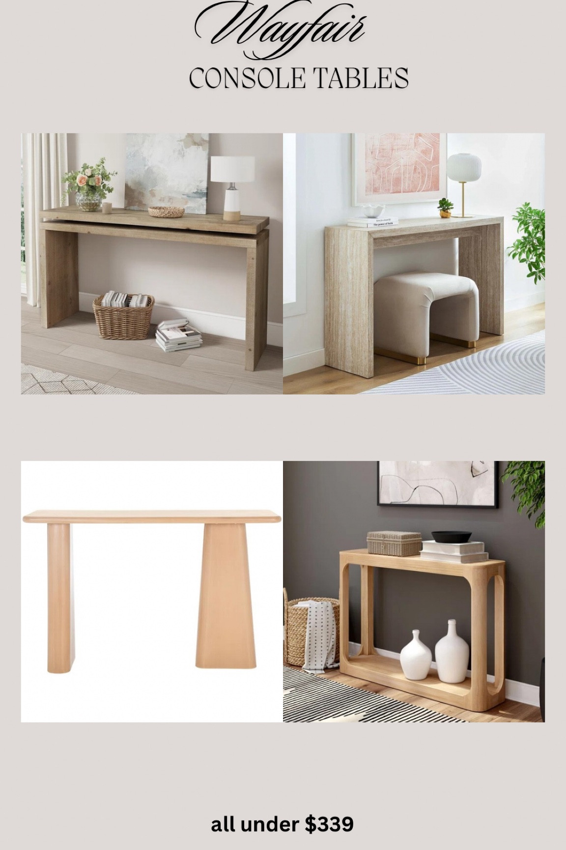 My top picks for budget friendly console tables from @Wayfair! #wayfair #wayfairpartner #ad 


#LTKSaleAlert #LTKHome #LTKStyleTip