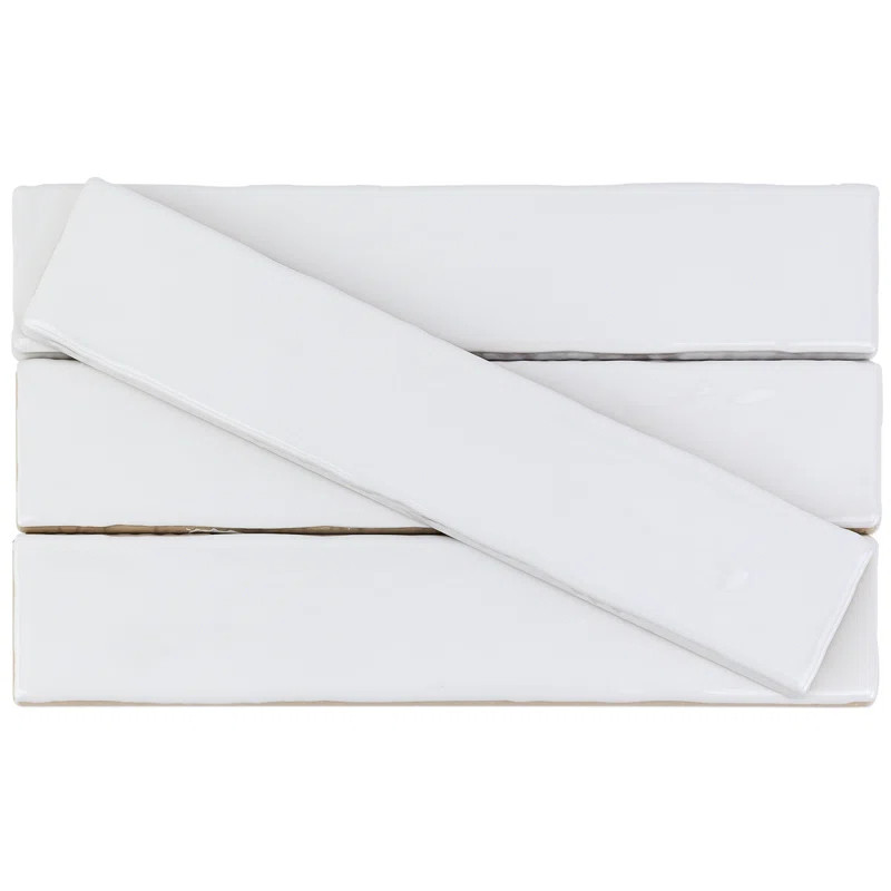 Newport Polished 2" x 10" Ceramic Brick Look Subway Tile | Wayfair Professional