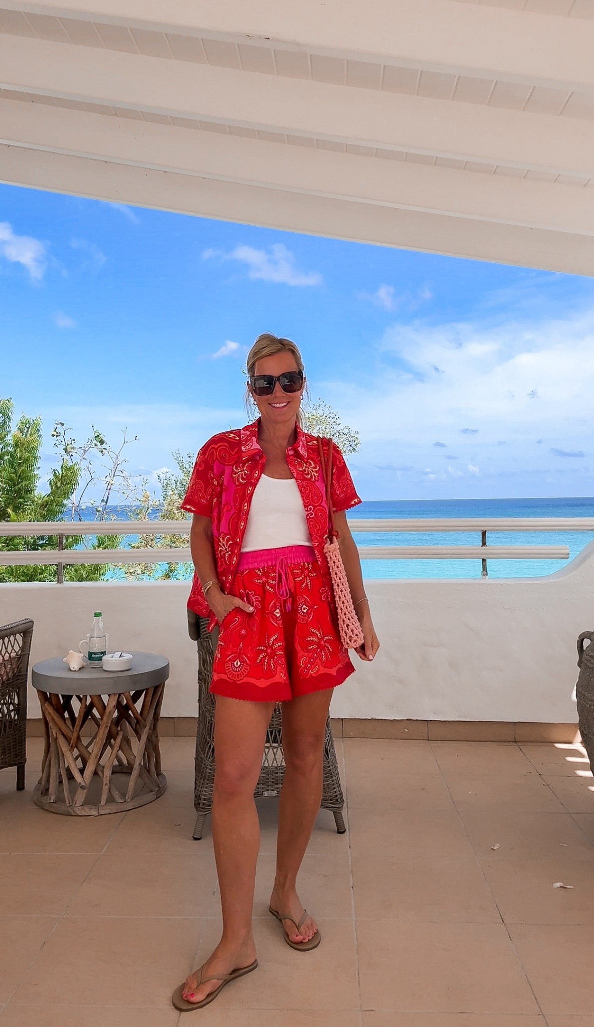 An adorable printed summer set. Great for brunch on vacation or a day by the pool. ❤️

#LTKSeasonal #LTKActive #LTKSummerEdit