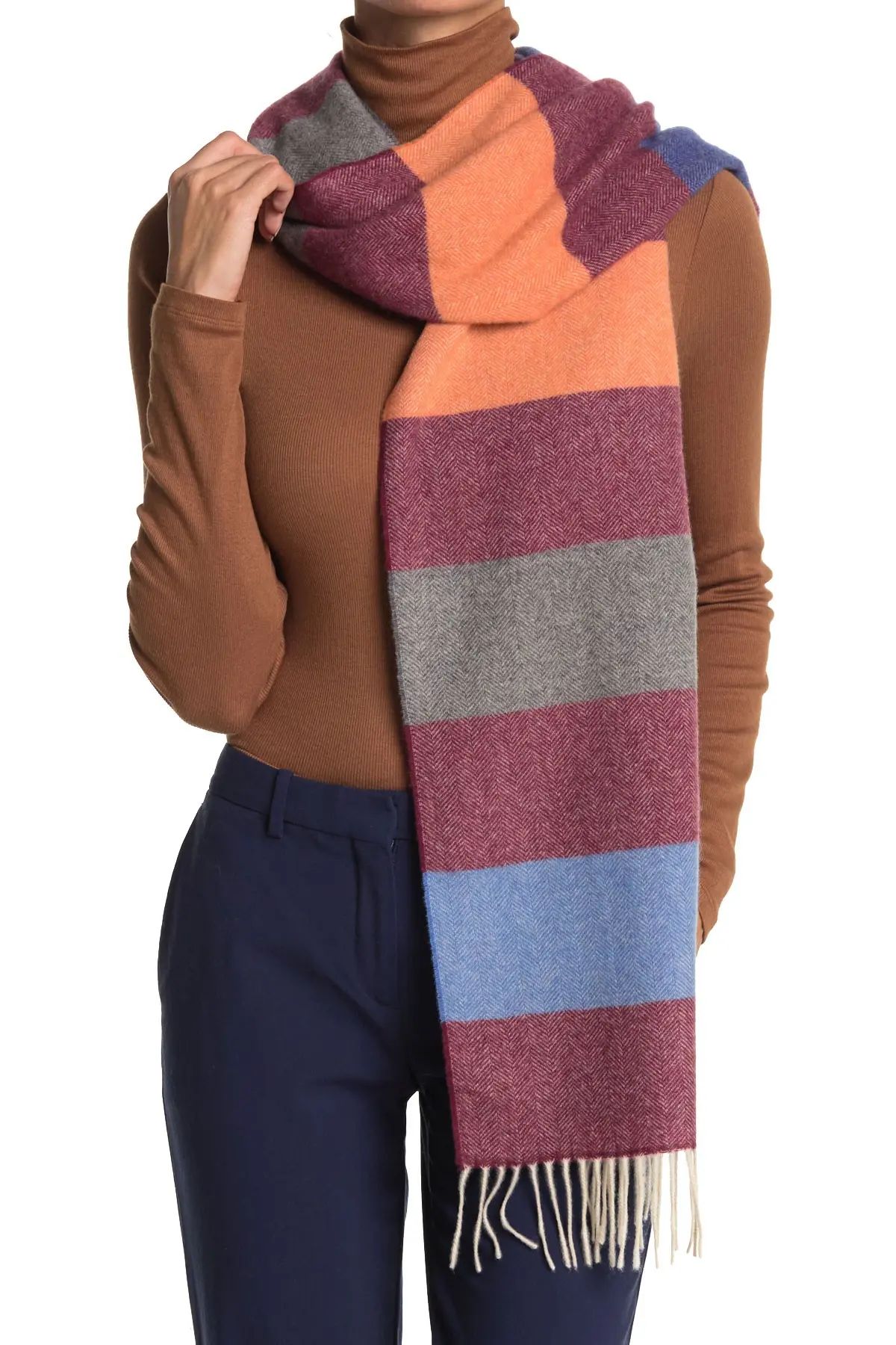 Chelsey Imports | Candy Stripe Cashmere Scarf | Nordstrom Rack | Nordstrom Rack