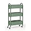 SunnyPoint 3-Tier Delicate Compact Rolling Metal Storage Organizer - Mobile Utility Cart Kitchen/... | Amazon (US)