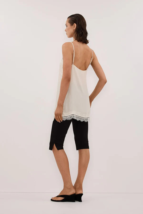ANDREA SANDSTONE SLEEVELESS LACE CAMI TOP | DISSH