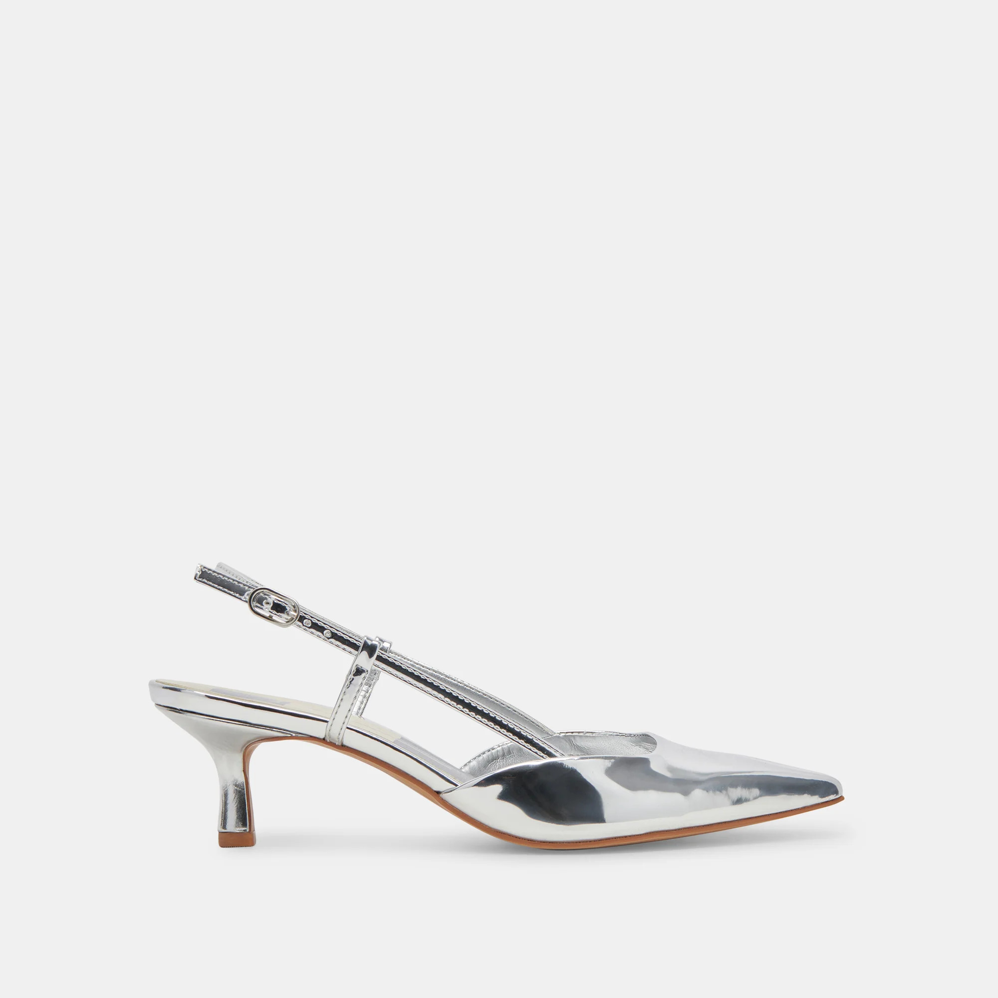 Odela Wide Heels Silver Stella | DolceVita.com