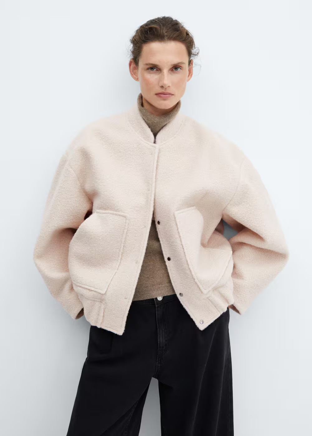 Oversized bomber jacket | MANGO (US)