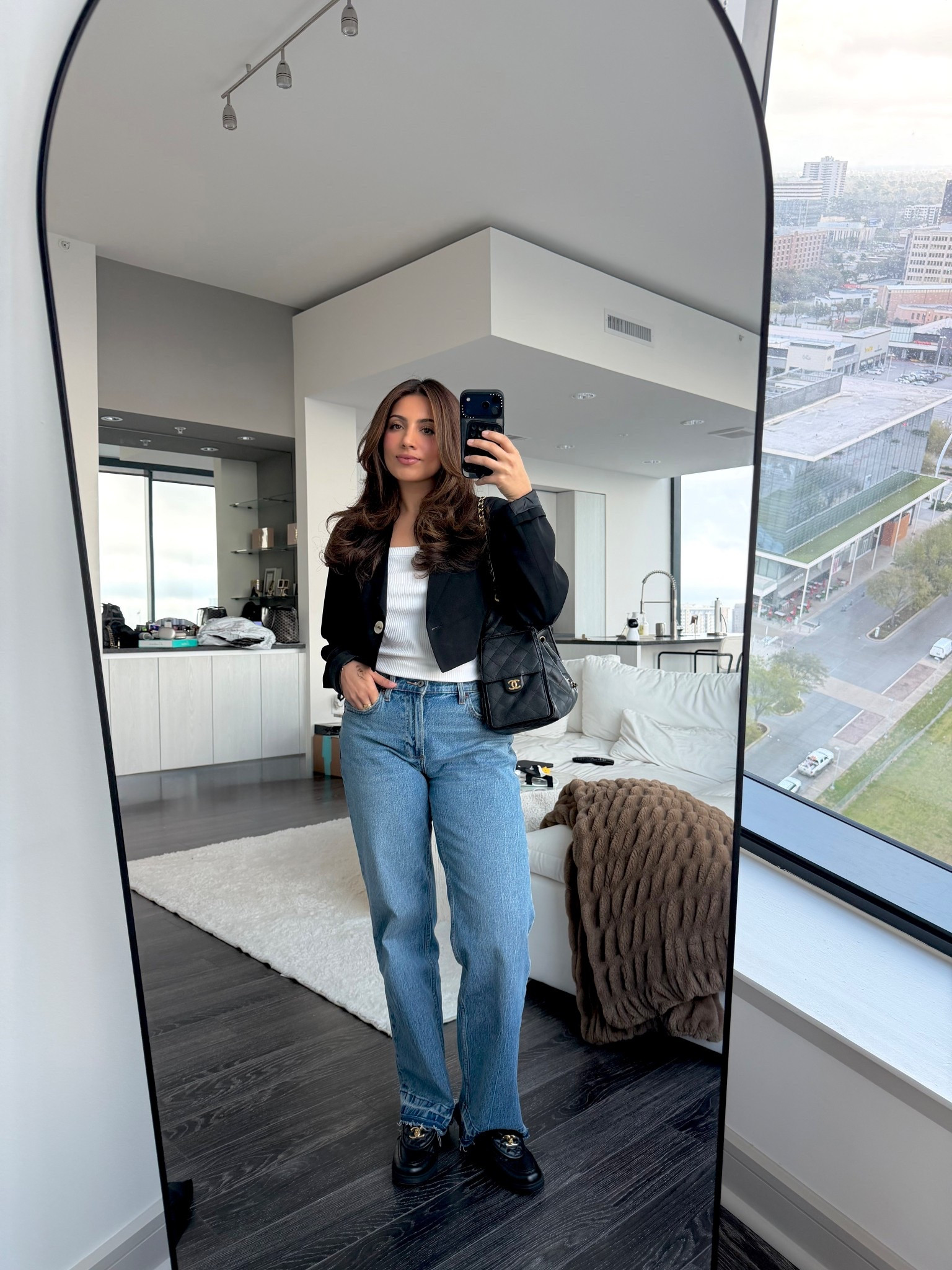 Blazer sold out so I linked similar! Small in tank and 27/4 in jeans. 

#LTKSaleAlert #LTKdayinmylife #LTKootd