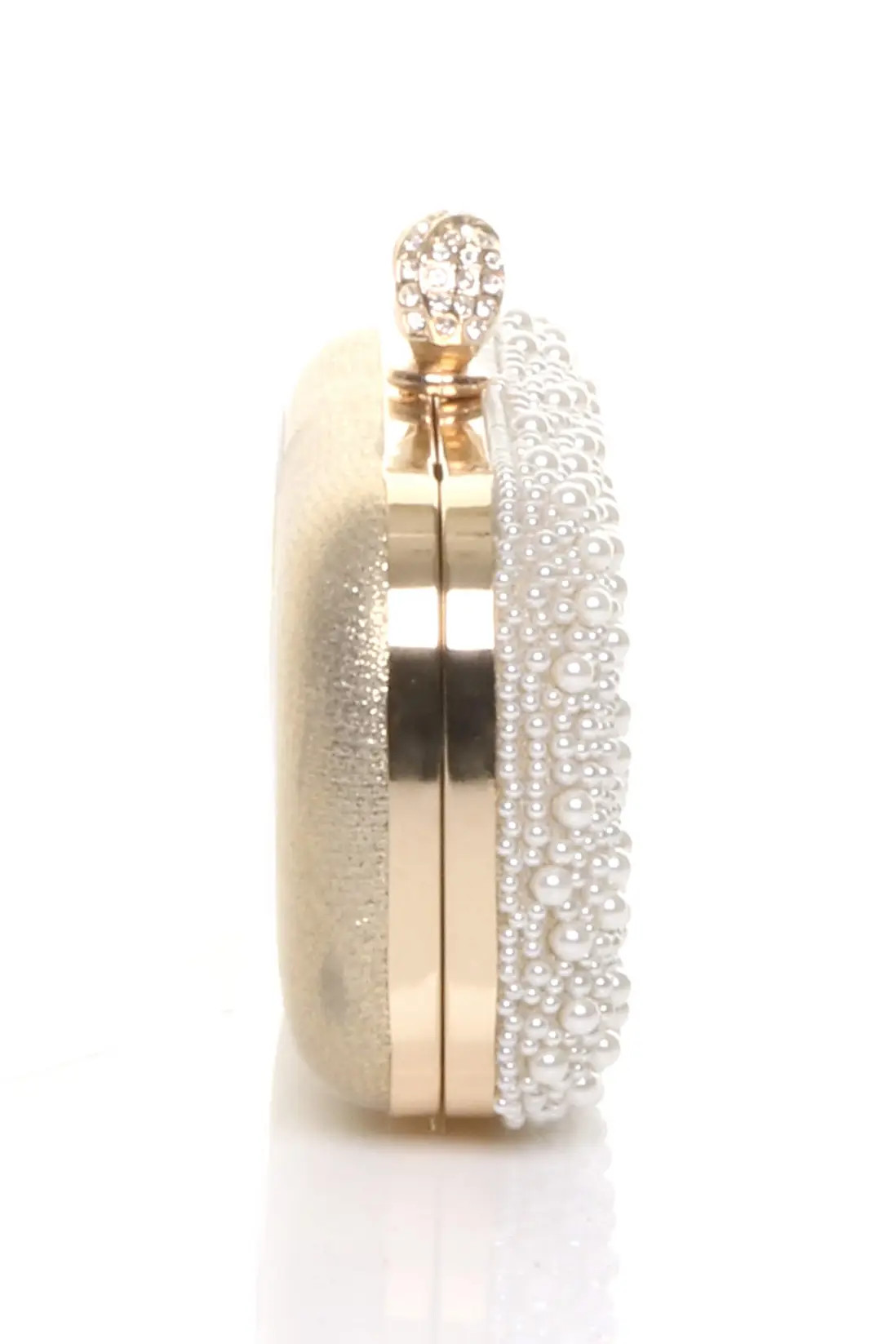 Evening Pearl Beaded Satin Bridal Wedding Prom Party Bag | Boohoo.com (UK & IE)