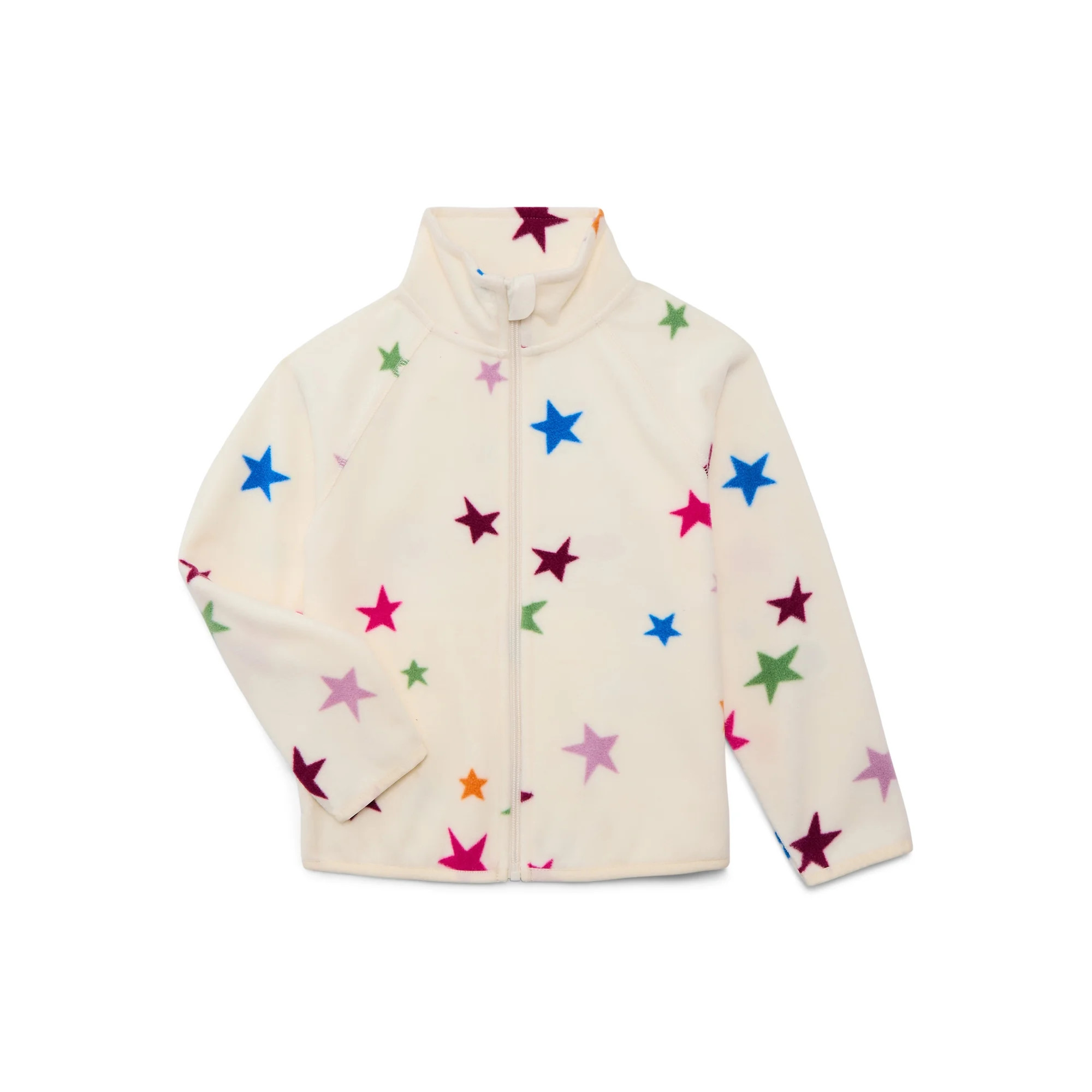 Wonder Nation Girls Microfleece Full Zip Jacket, Sizes 4-18 | Walmart (US)