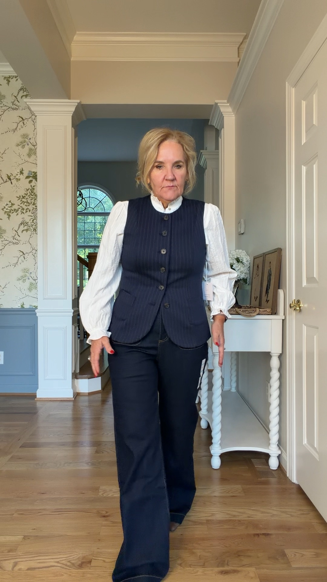 Great vest and top! Wearing a medium. These jeans are a 10 the 8 fit much better. But long! I’m going to hem them. 

Business casual fall outfits

#LTKOver40 #LTKWorkwear #LTKSeasonal
