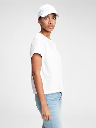 Vintage Abbreviated Roll Cuff T-Shirt | Gap (US)