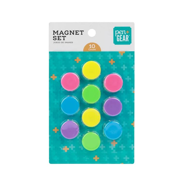 Pen + Gear Magnet Set, 10 Count, Multi-Colored | Walmart (US)