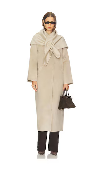 Octavia Coat in Grey Beige | Revolve Clothing (Global)