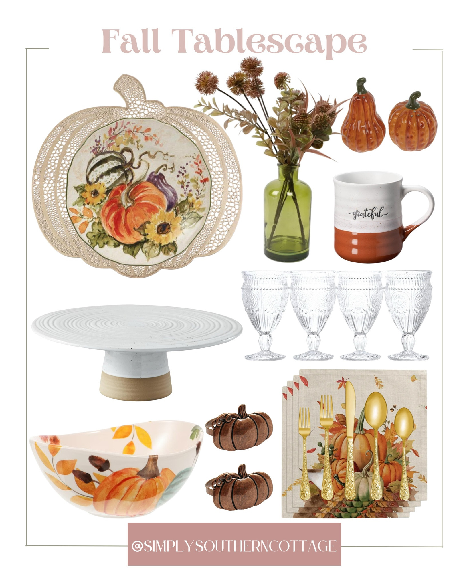 Fall tablescape inspiration from Walmart!

Tablescape, Fall home decor, fall hosting, thanksgiving tablescape, autumn home decor 

#LTKStyleTip #LTKHome #LTKSeasonal