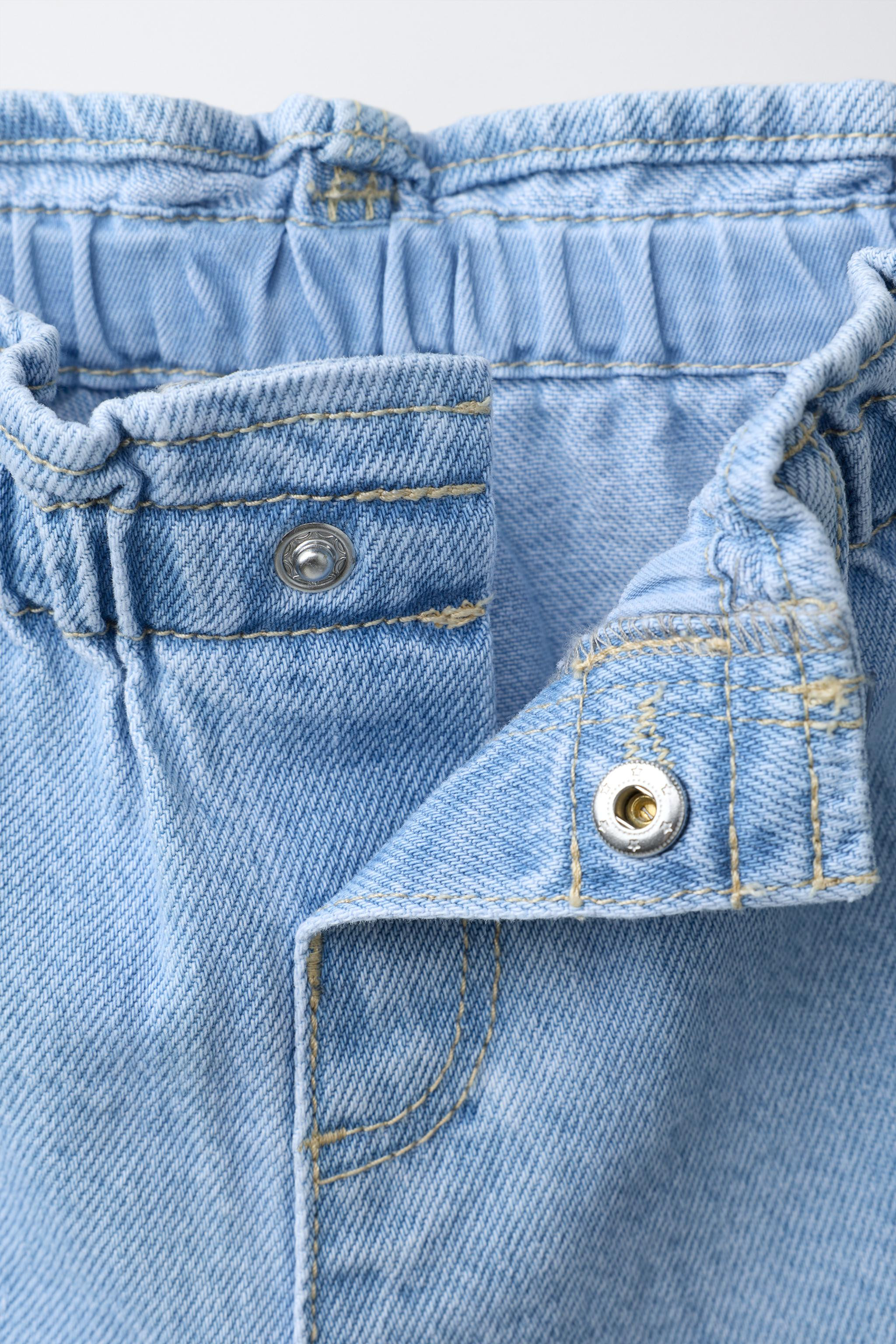 DENIM SHORTS WITH BOWS | Zara US