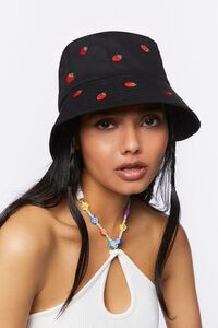 Embroidered Strawberry Bucket Hat | Forever 21 | Forever 21 (US)
