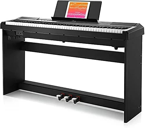 Donner Dep-10 Beginner Digital Piano 88 Key Full Size Semi Weighted Keyboard Electric Piano | Walmart (US)