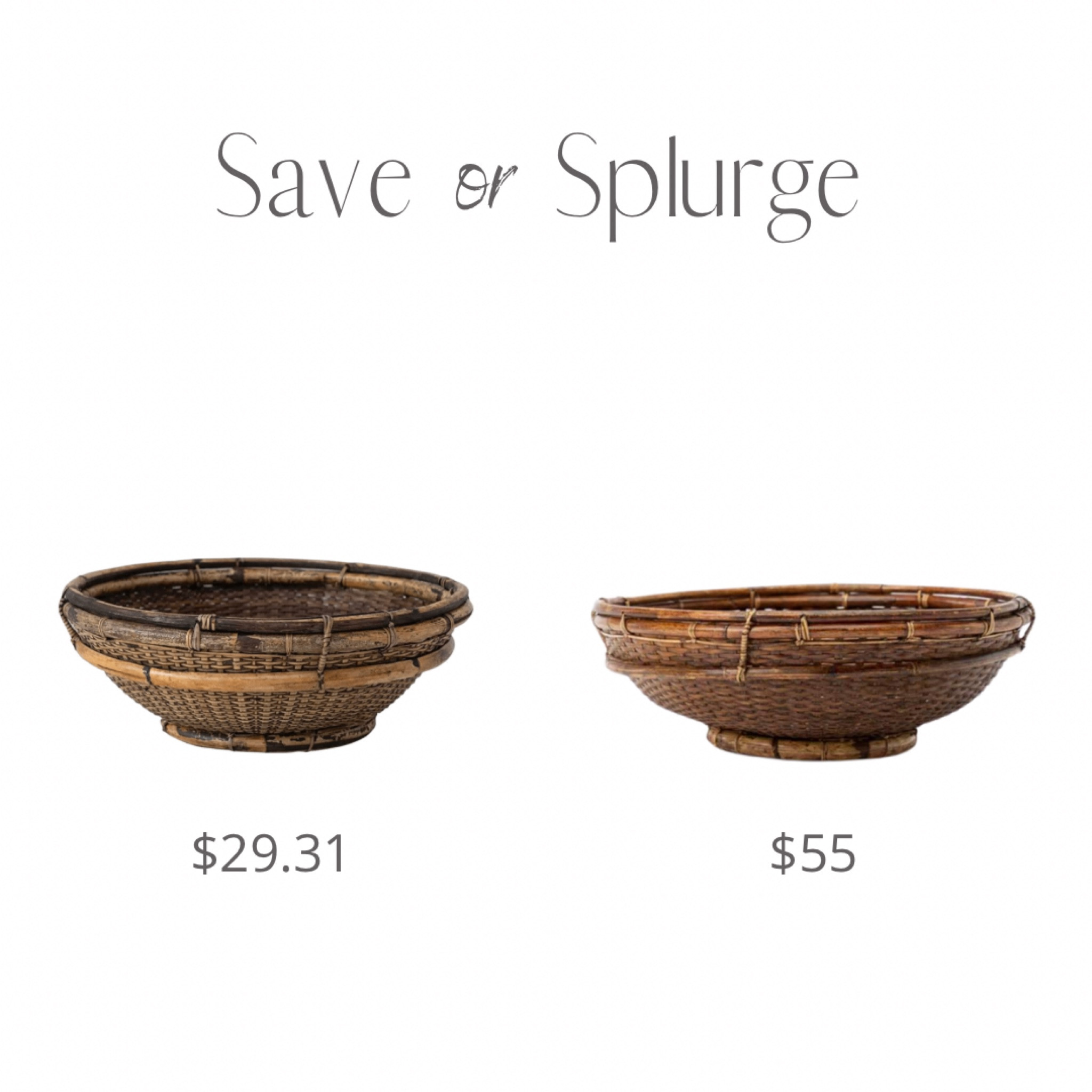 Love this rattan and bamboo bowl 

Save or splurge

#LTKsalealert #LTKhome