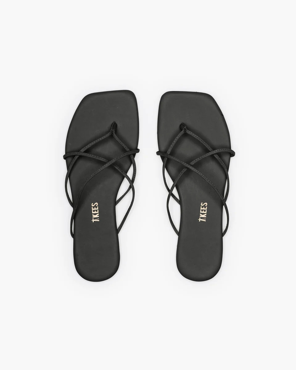 Square Toe Elle in Black | Women's Sandals | TKEES | TKEES