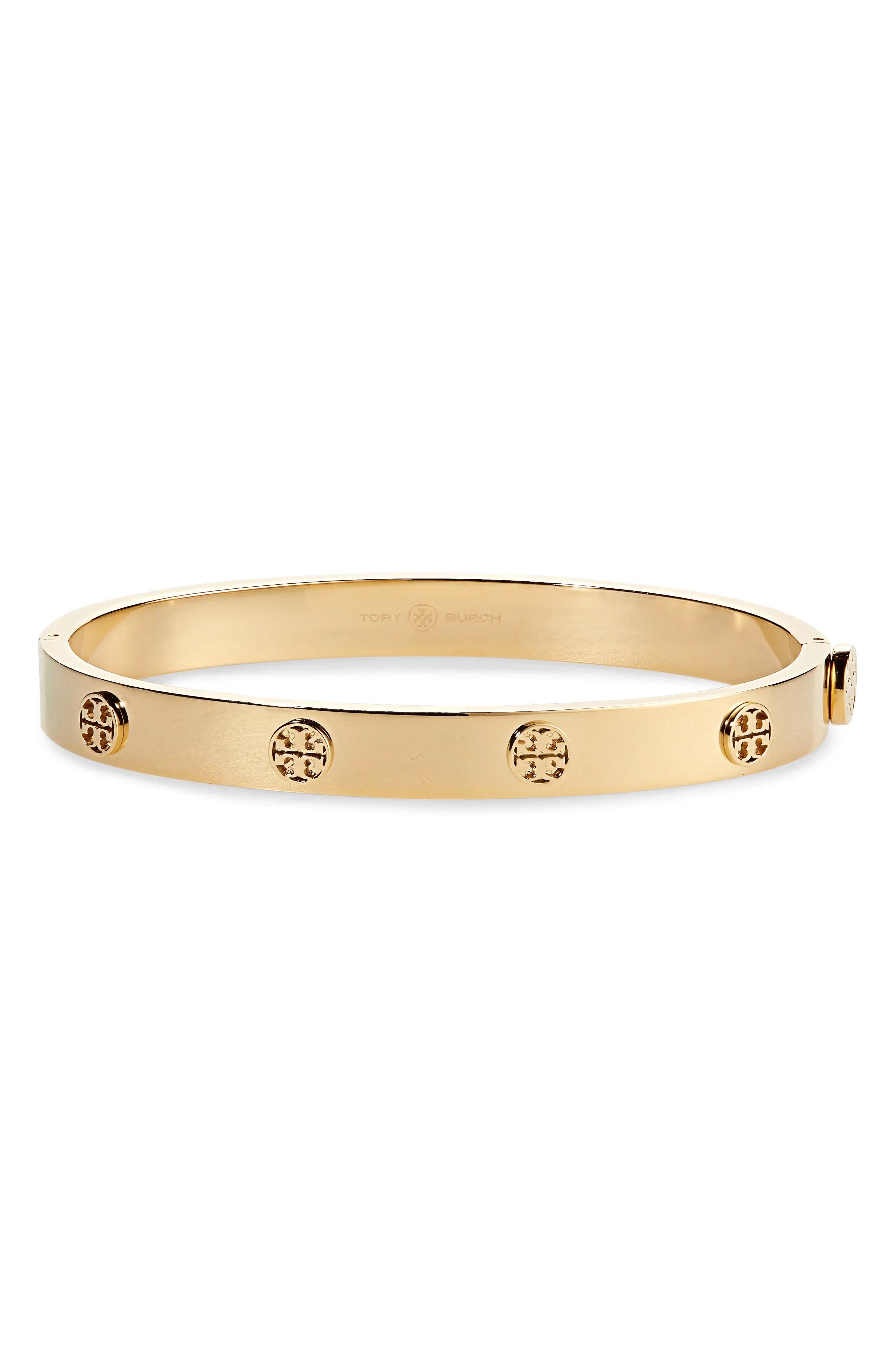 Tory Burch Miller Hinge Bracelet in Tory Gold at Nordstrom | Nordstrom