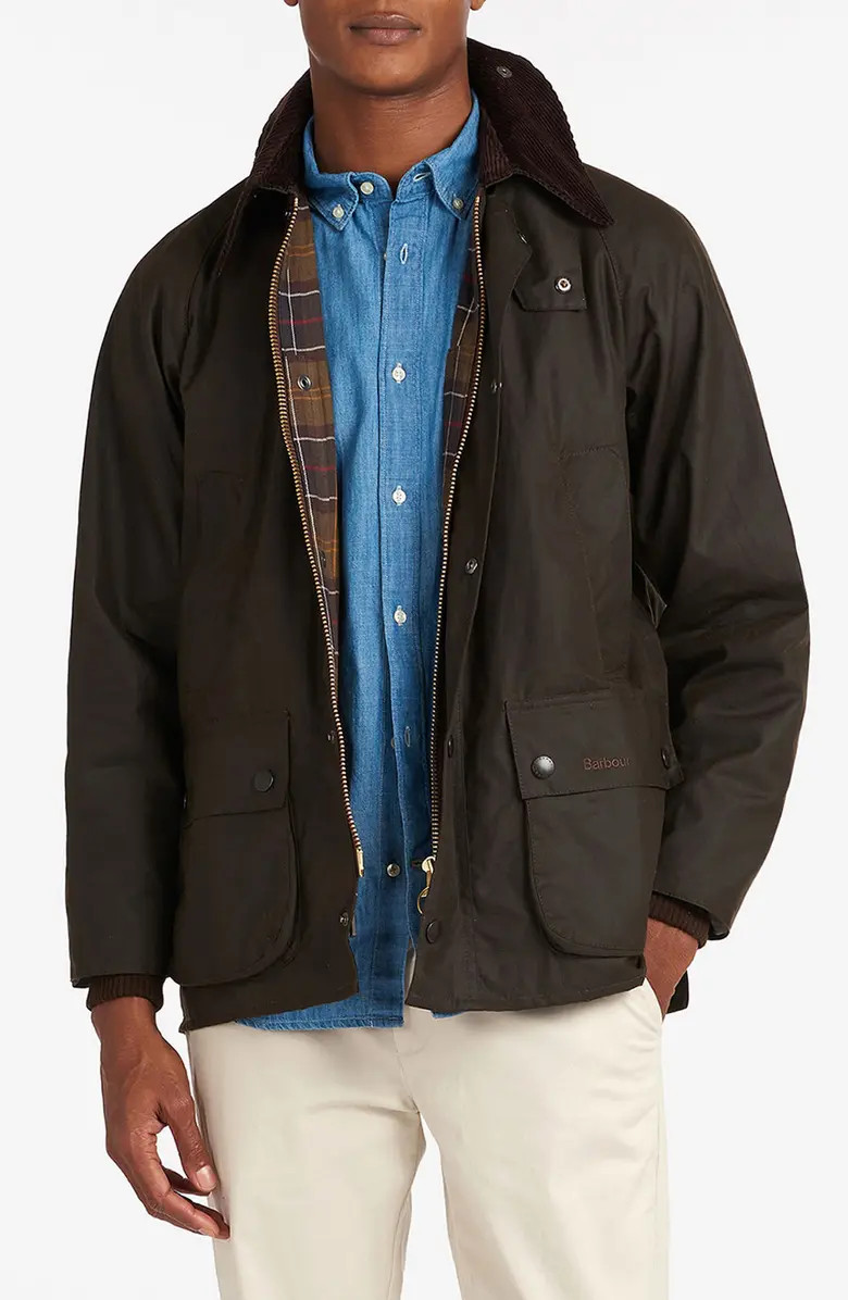 Barbour Classic Bedale Water Resistant Waxed Cotton Jacket | Nordstrom | Nordstrom