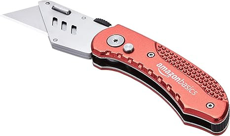 Amazon Basics Folding Utility Knife - Lightweight Aluminum Body | Amazon (US)
