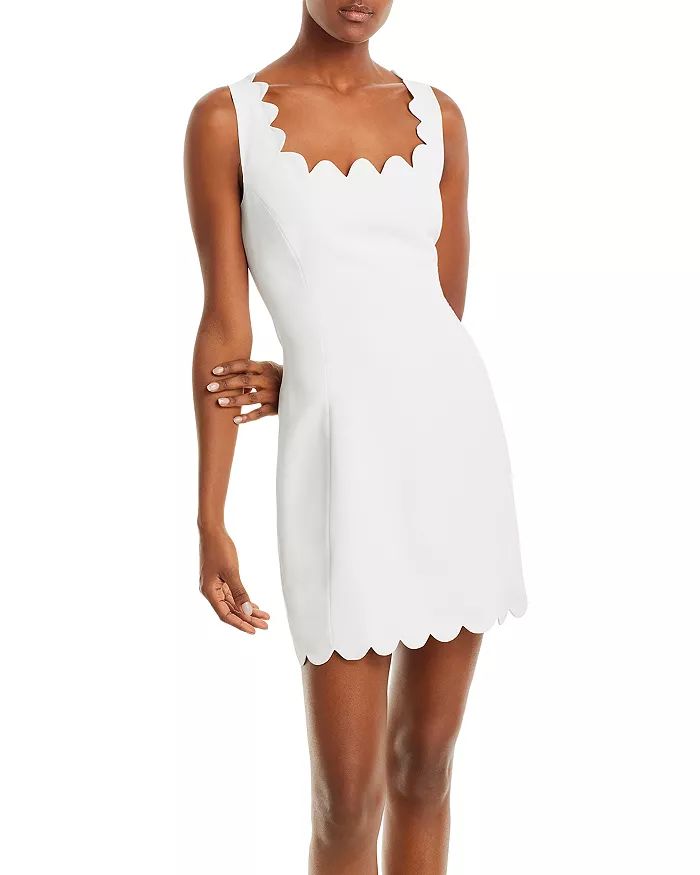 AQUA Scalloped Mini Dress - 100% Exclusive Women - Bloomingdale's | Bloomingdale's (US)