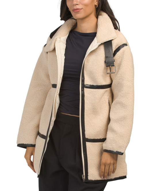 Sherpa Turtleneck Jacket | TJ Maxx