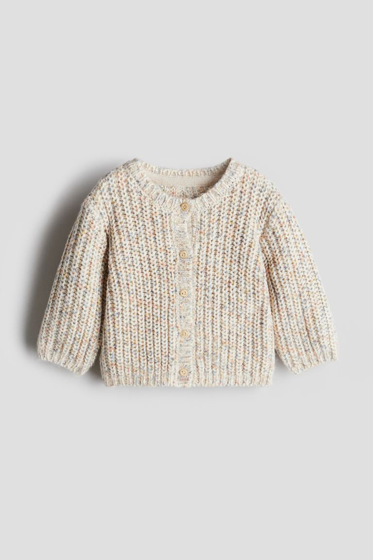 English Rib Cardigan - Beige/Multicolour - Kids | H&M AU | H&M (AU)