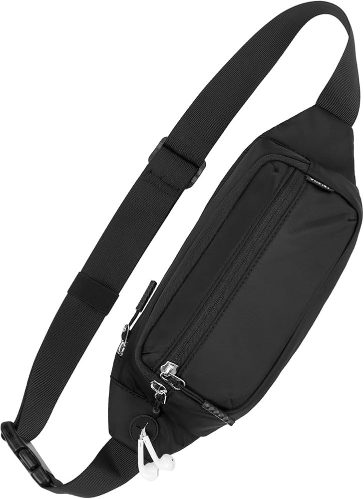 Telena Fanny Packs for Women Men Cross Body Belt Bag Fashion Waist Bag with 4 Zipper Pockets for ... | Amazon (US)