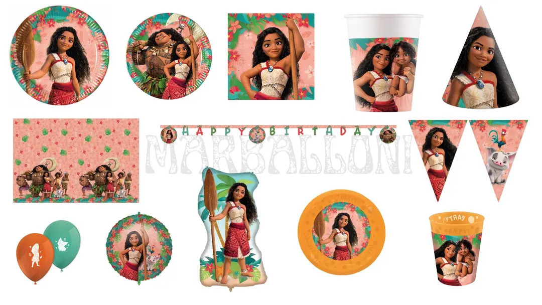 Moana 2 Birthday Party Supplies: Plates, Cups, Balloons, Napkins, Table Cover Party Decor - Etsy | Etsy (US)