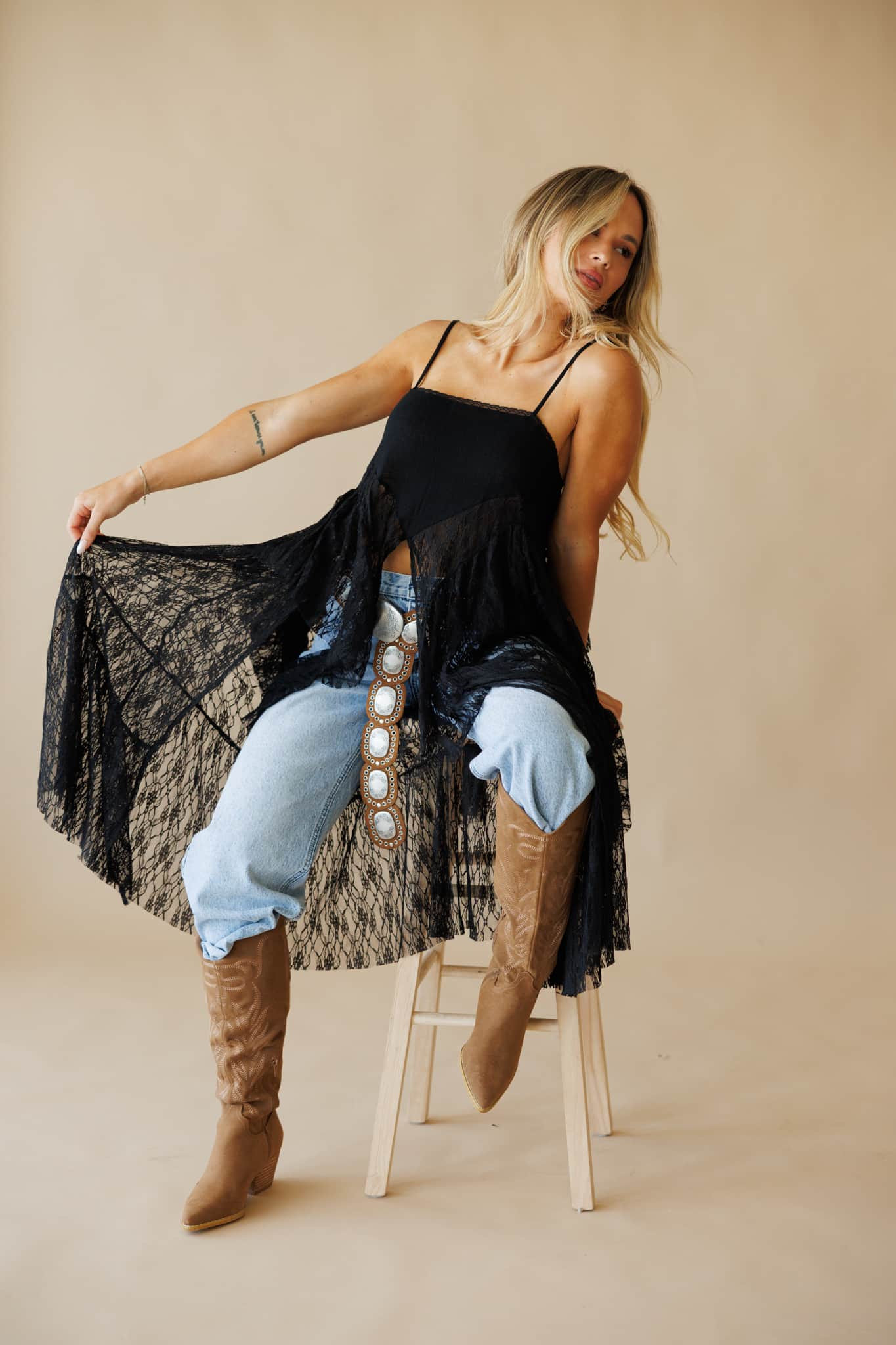 Drifting Away Lace Top | Lane 201 Boutique