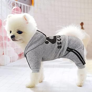 Otunrues Dog Hoodie, Dog Clothes Sweater 4 Legs Dog Jumpsuit Fleece Sweatshirt Security Patterns Dog | Amazon (US)