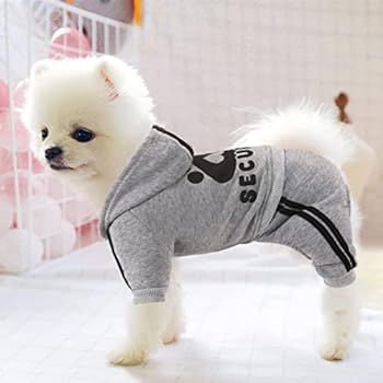 Otunrues Dog Hoodie, Dog Clothes Sweater 4 Legs Dog Jumpsuit Fleece Sweatshirt Security Patterns Dog | Amazon (US)