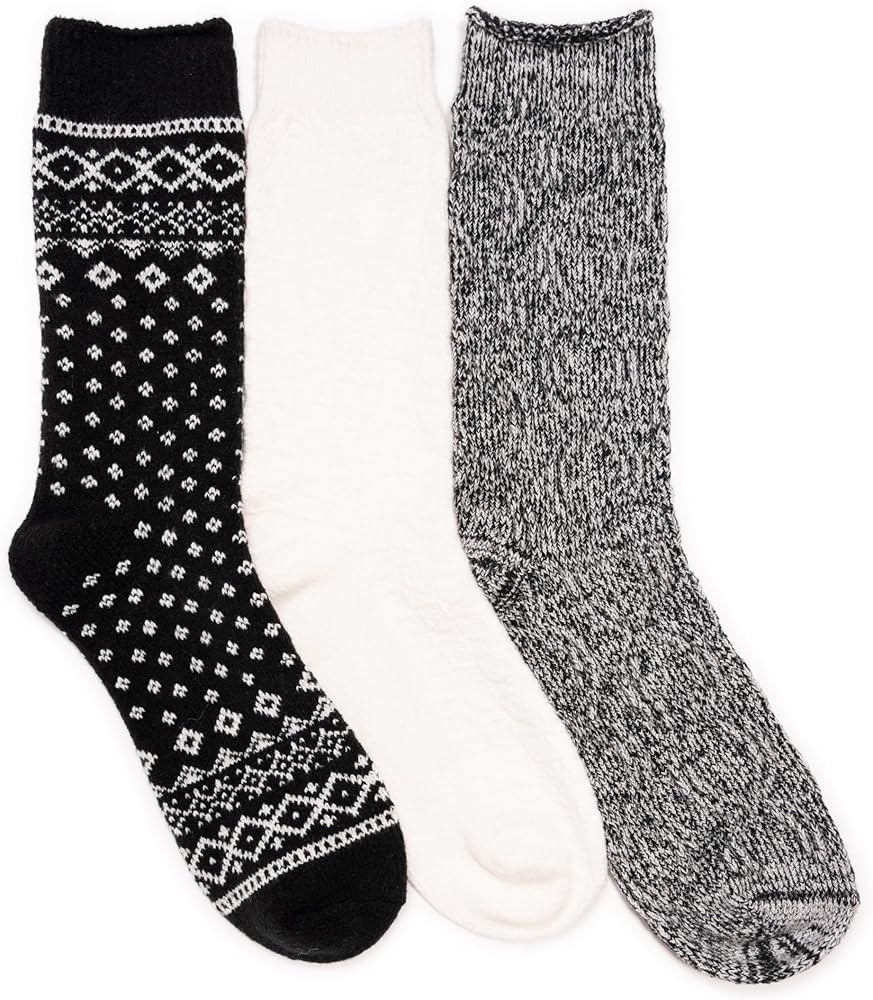 MUK LUKS Women's Boot Socks (3 Pair Pack) | Amazon (US)