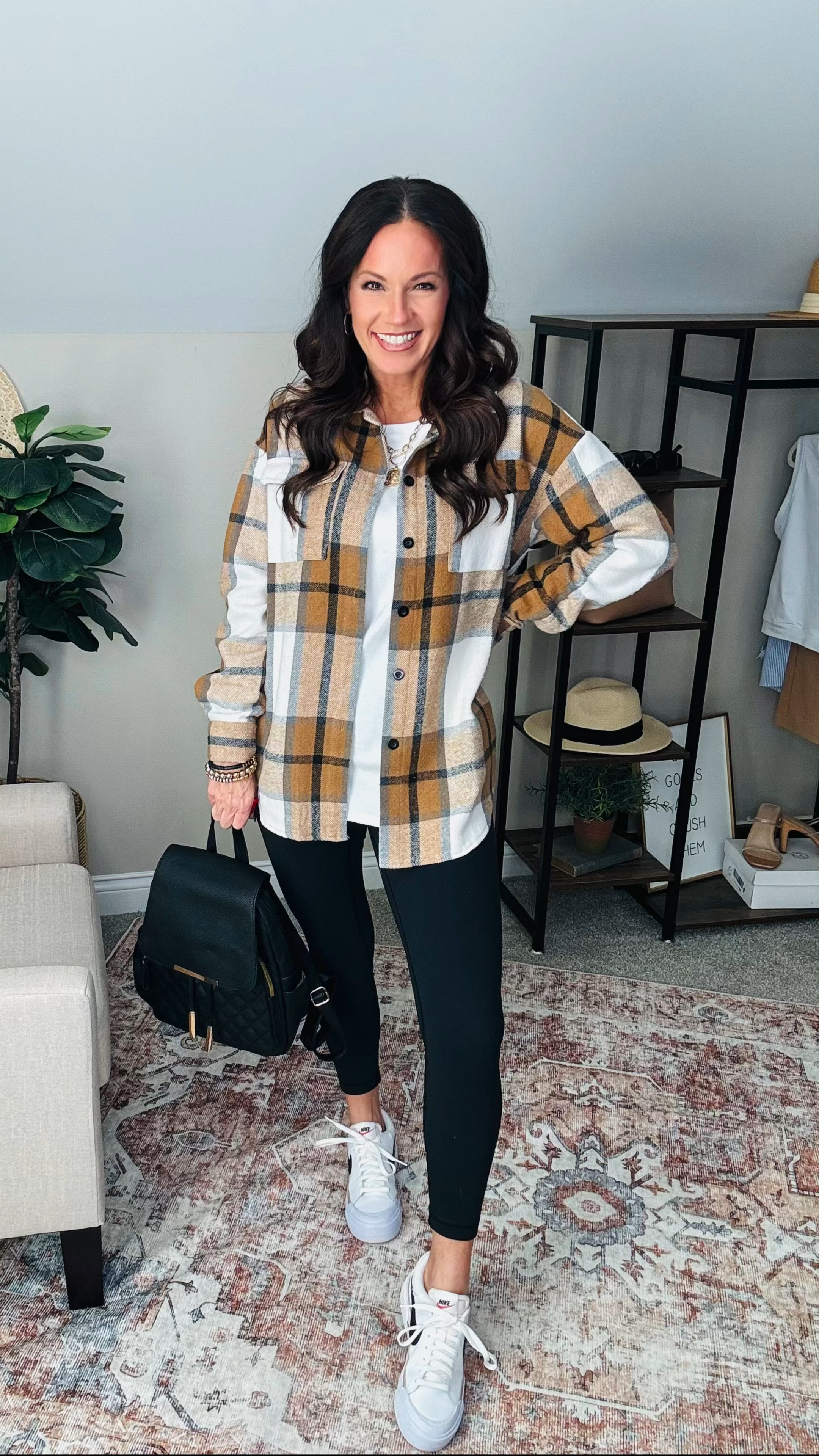 This Shacket is a closet staple for me! It comes back as a top seller year after year and for good reason! The leggings are 🤌🏼 the closest I’ve found to matching the quality of lulu and this legging tee is a 10/10! 

5’3/129lbs/34D
med bra // small top // small leggings // wearing my TTS in shoes


#LTKShoeCrush #LTKFindsUnder100 #LTKStyleTip