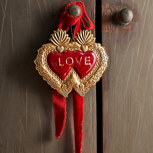 Burnished Heart Medallion, Red Love | Terrain