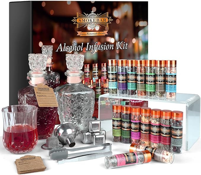 DIY Alcohol Infusion Kit, for Men – 16 Natural Spices for Whiskey, Rum, Vodka & Cocktails, Uniq... | Amazon (US)