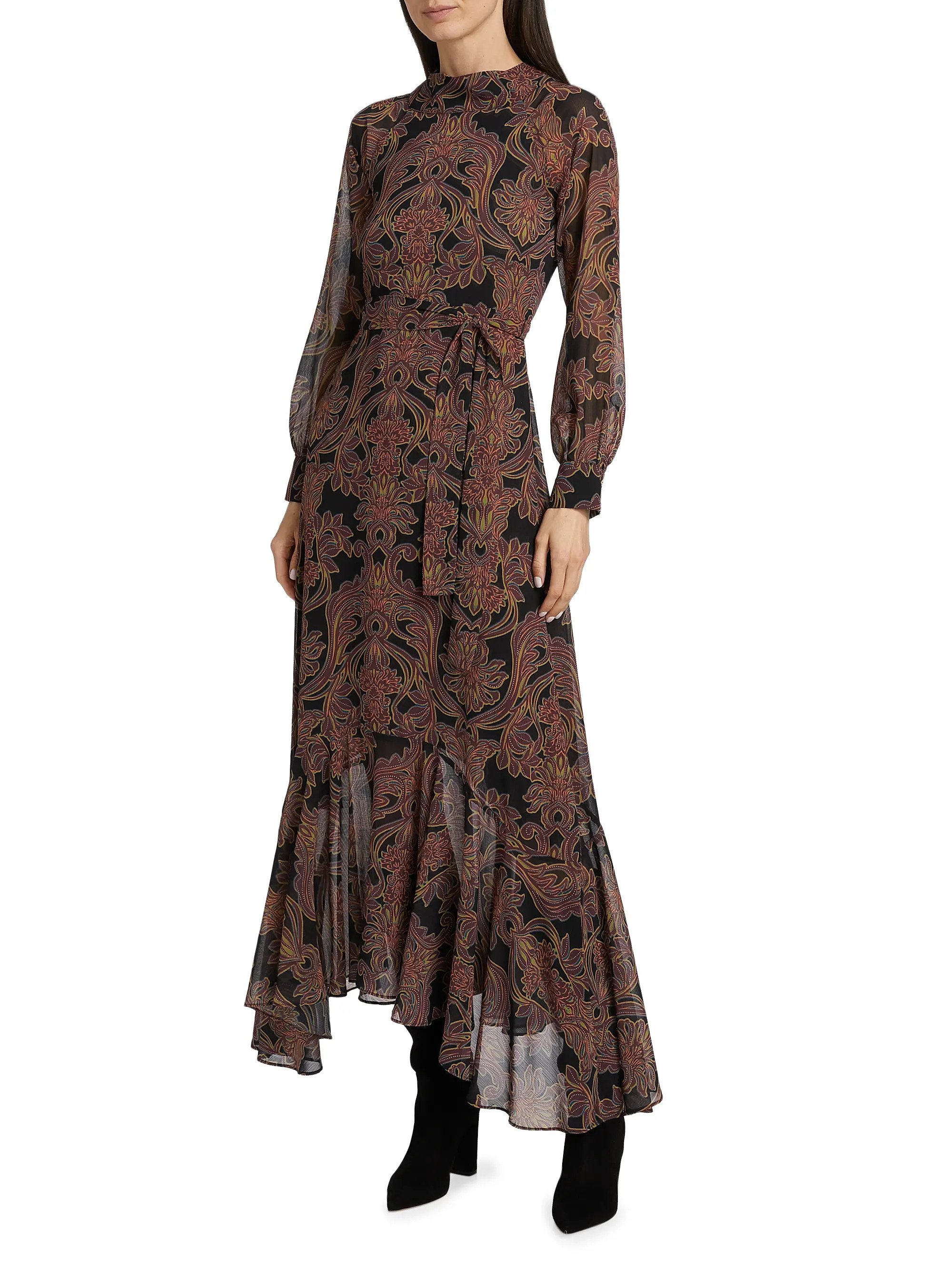 Misa Los Angeles Jill Printed Chiffon Maxi Dress | Saks Fifth Avenue | Saks Fifth Avenue