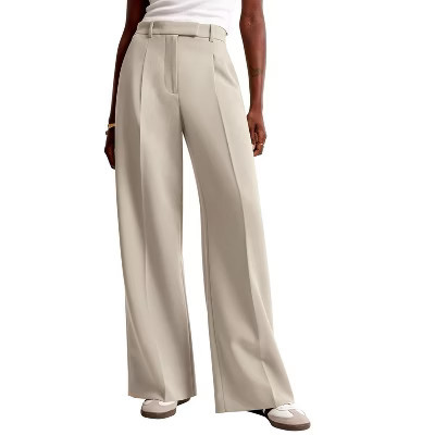 Women High Waisted Wide Leg Pants Business Casual Work Trousers Dressy Pants | Target