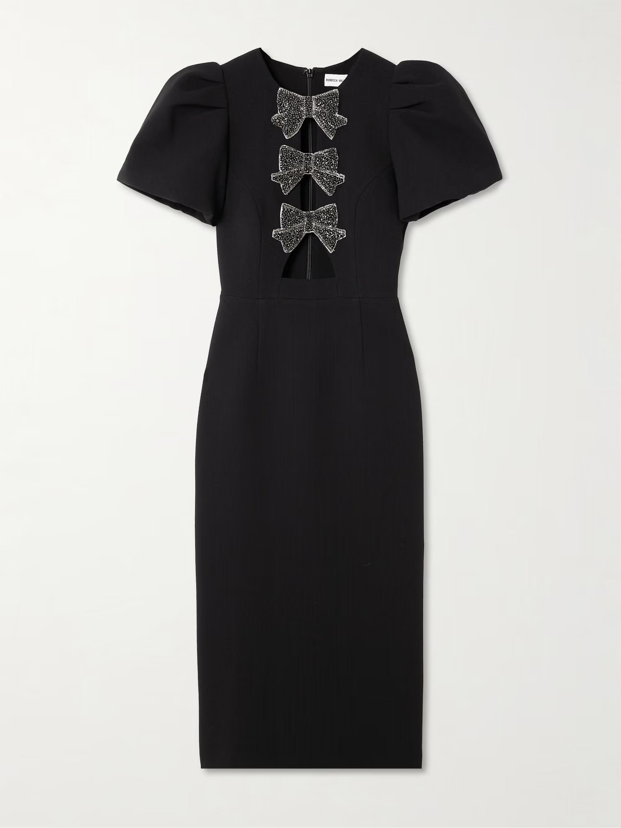 Eliana cutout embellished cady midi dress | NET-A-PORTER (US)