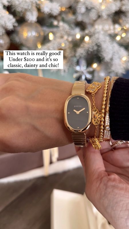 I’m OBSESSED with this watch! I absolutely love the look, the daintiness, the chic style! Everything! I love it and will go with most of my outfits ! #LTKgiftguide #LTKholiday #LTKseasonal

#LTKover40 #LTKGiftGuide #LTKSeasonal
