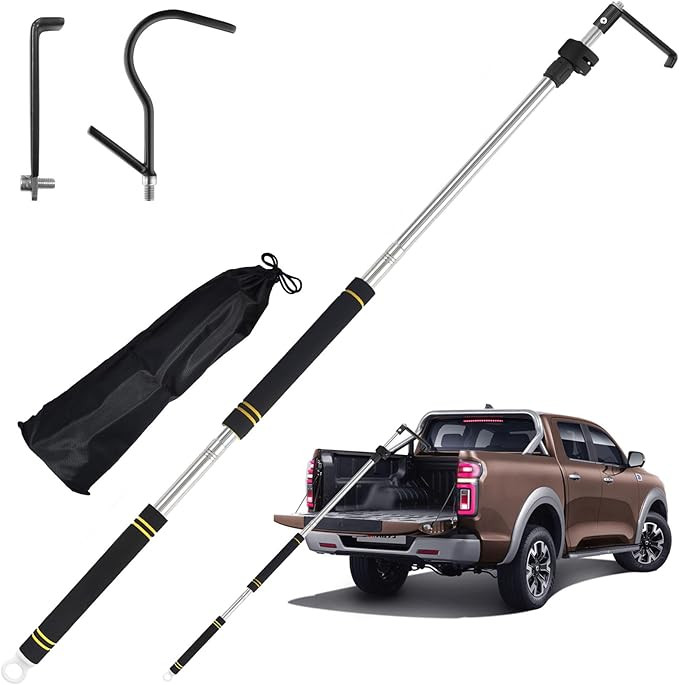 Truck Bed Cargo Truck Tool,Cargo Grabber Pickup Truck Bed Thickened Stainless Steel Telescopic 33... | Amazon (US)