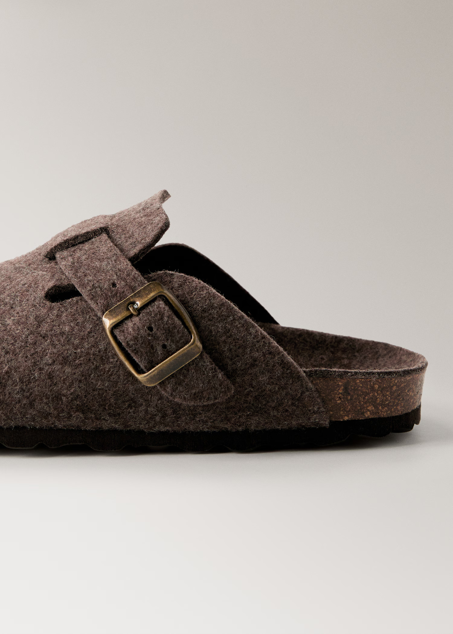 Felt clog slippers | MANGO (UK)